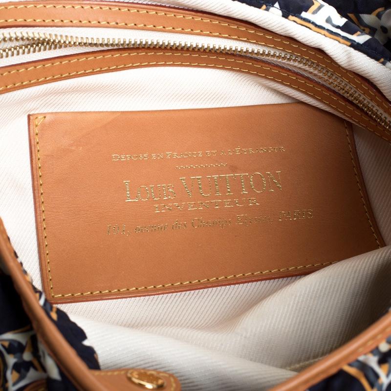 Louis Vuitton Navy Blue Monogram Nylon Limited Edition Bulles MM Bag 1