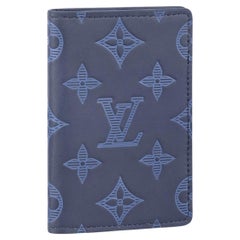 Louis Vuitton Navy blue Monogram Shadow Cowhide Leather