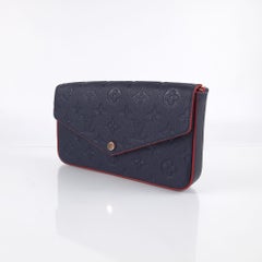 Louis Vuitton Navy Blue/Red Pochette Félicie