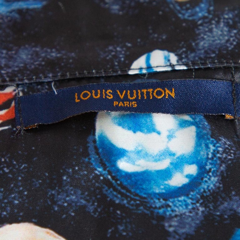 Louis Vuitton Navy & Multicolor Hawaiian Shirt