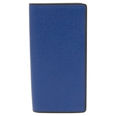 Louis Vuitton Navy Blue Taiga Leather Brazza Wallet