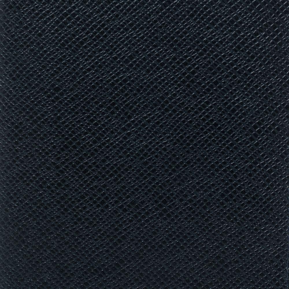 Louis Vuitton Navy Blue Taiga Leather Long Wallet In Good Condition In Dubai, Al Qouz 2