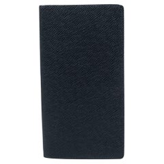Louis Vuitton Navy Blue Taiga Leather Long Wallet