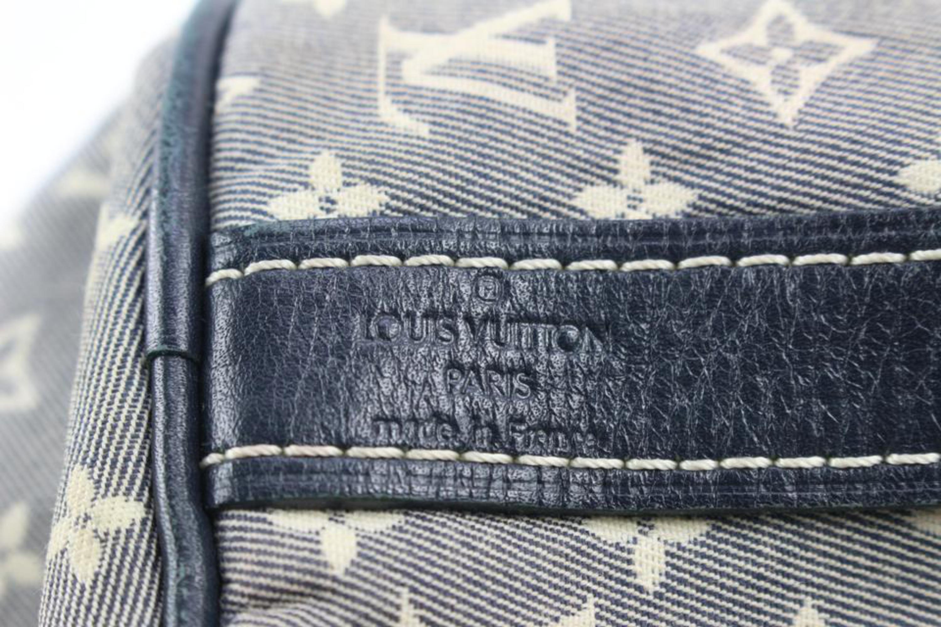 Louis Vuitton Navy Blue x Grey Encre Monogram Idylle Speedy Bandouliere 30 66lv2 3