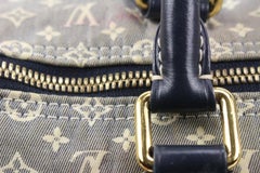 Louis Vuitton Navy Blue x Grey Encre Monogram Idylle Speedy Bandouliere 30 66lv2