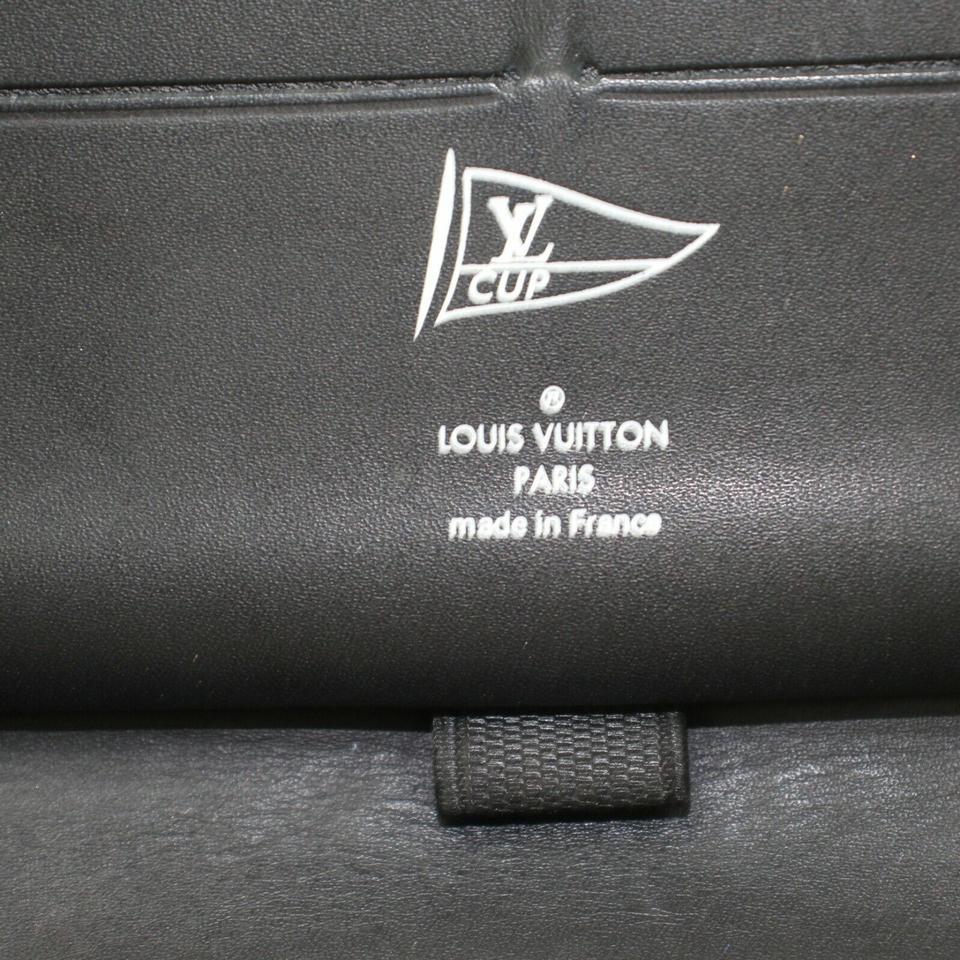 Louis Vuitton Navy Blue Zippy Organizer Lv Cup Long Leather Gaston V 872734 4