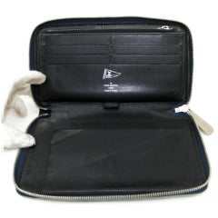 Louis Vuitton Marineblau Zippy Organizer Lv Becher Langes Leder Gaston V 872734
