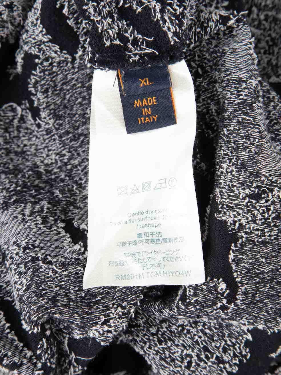 Louis Vuitton Navy Camo Monogram Jacquard Top Size XL 1
