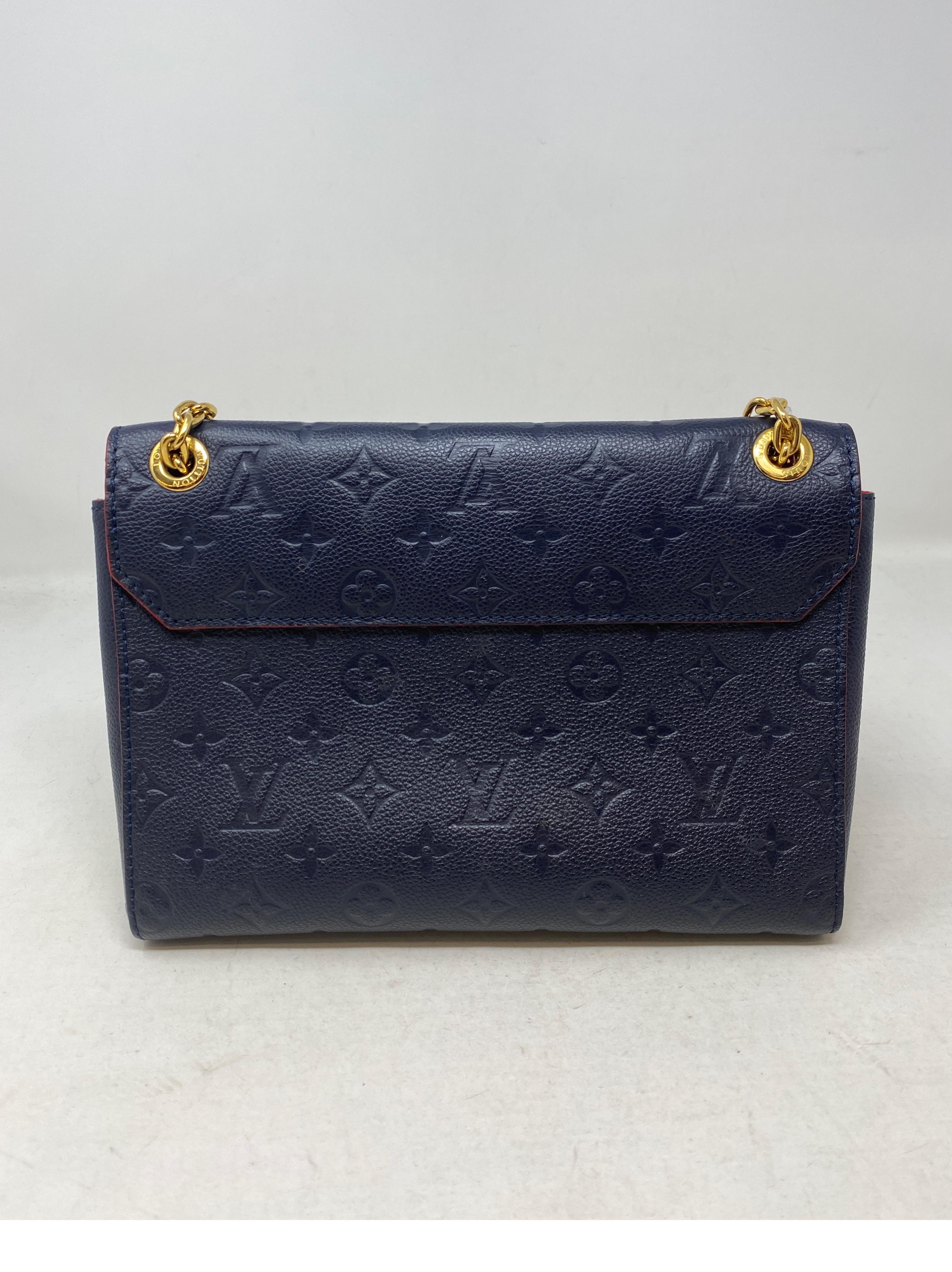 Black Louis Vuitton Navy Crossbody Bag
