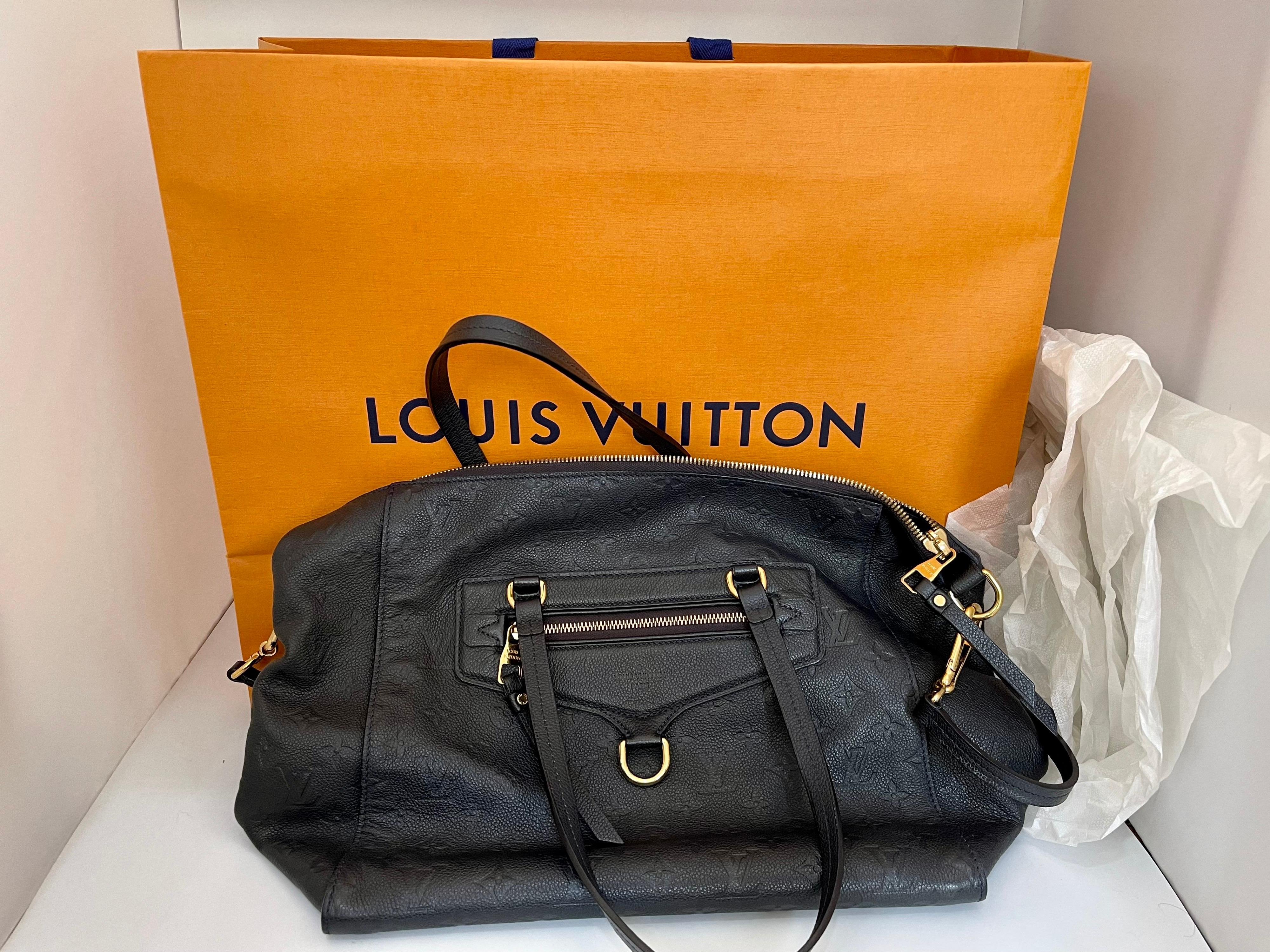 Louis Vuitton Navy Empreinte Leather Lumineuse PM Bag , Monogram with Box and Bag 1