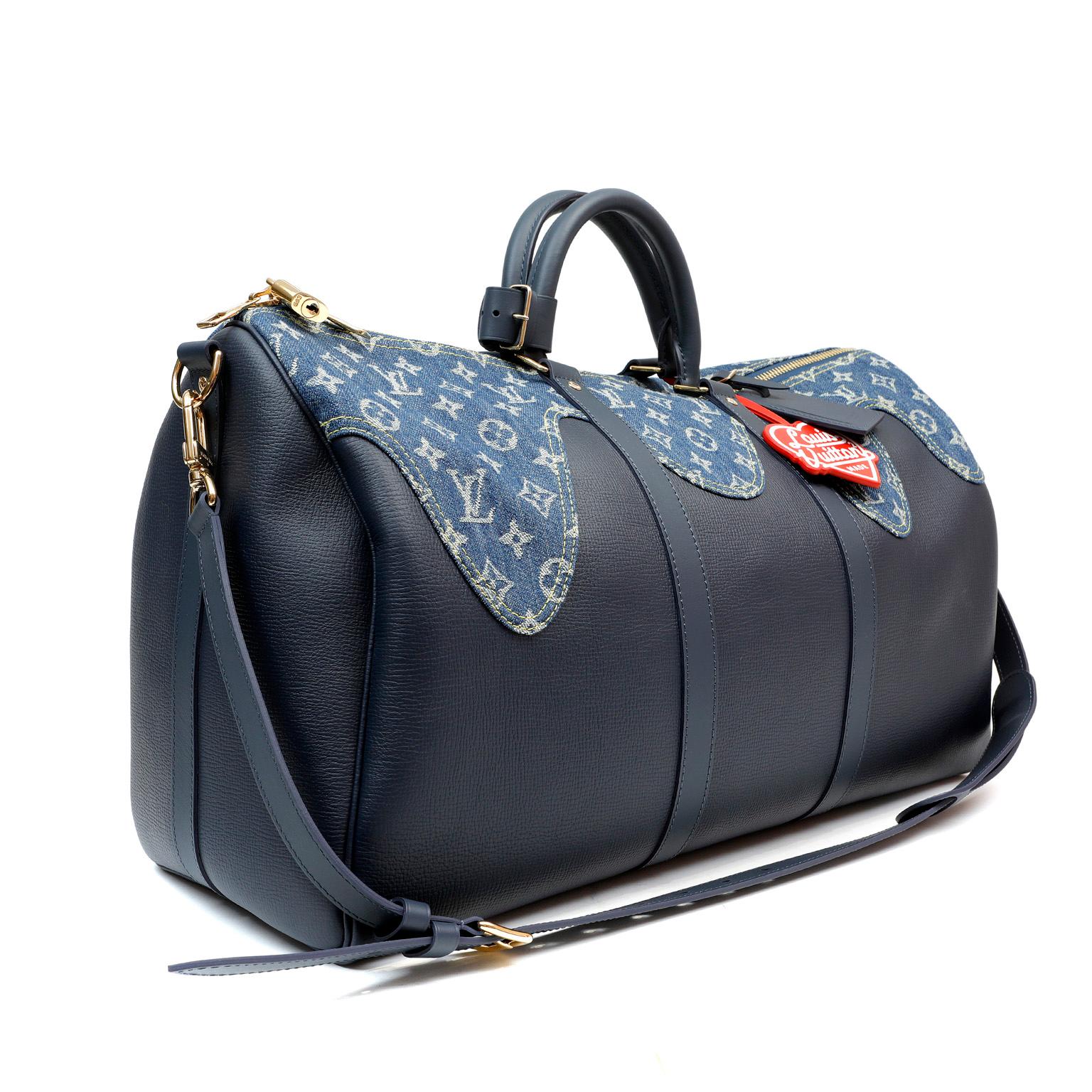 louis vuitton keepall denim