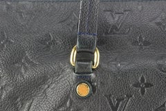 Louis Vuitton Navy Leather Monogram Empreinte Lumineuse PM Tote 38lk613s