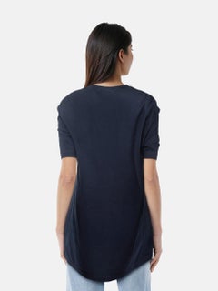 Louis Vuitton Navy Logo Embroidered T-Shirt Size L