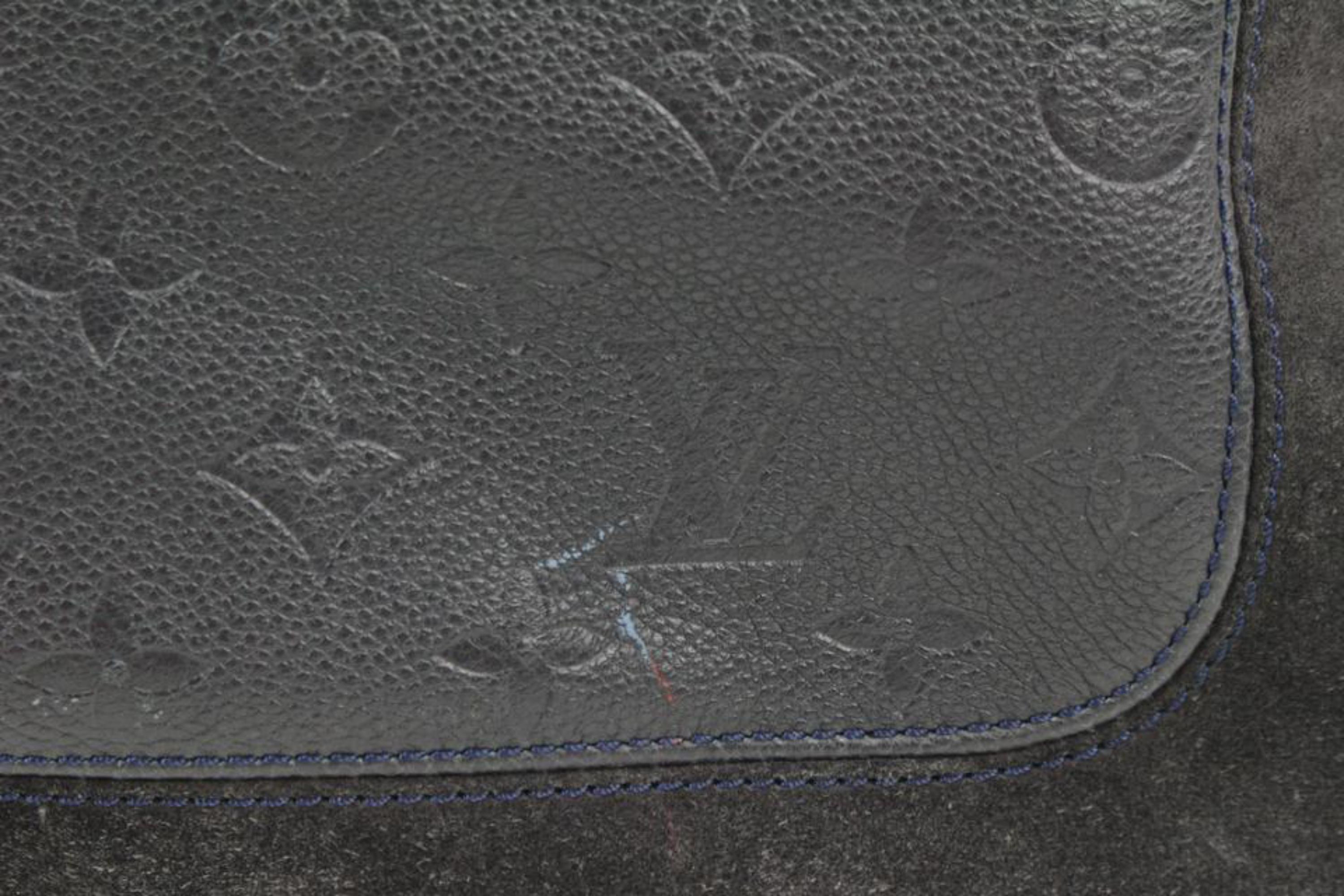 Louis Vuitton Navy Monogram Leather Empreinte Audacieuse PM 2way Hobo Artsy  For Sale 4