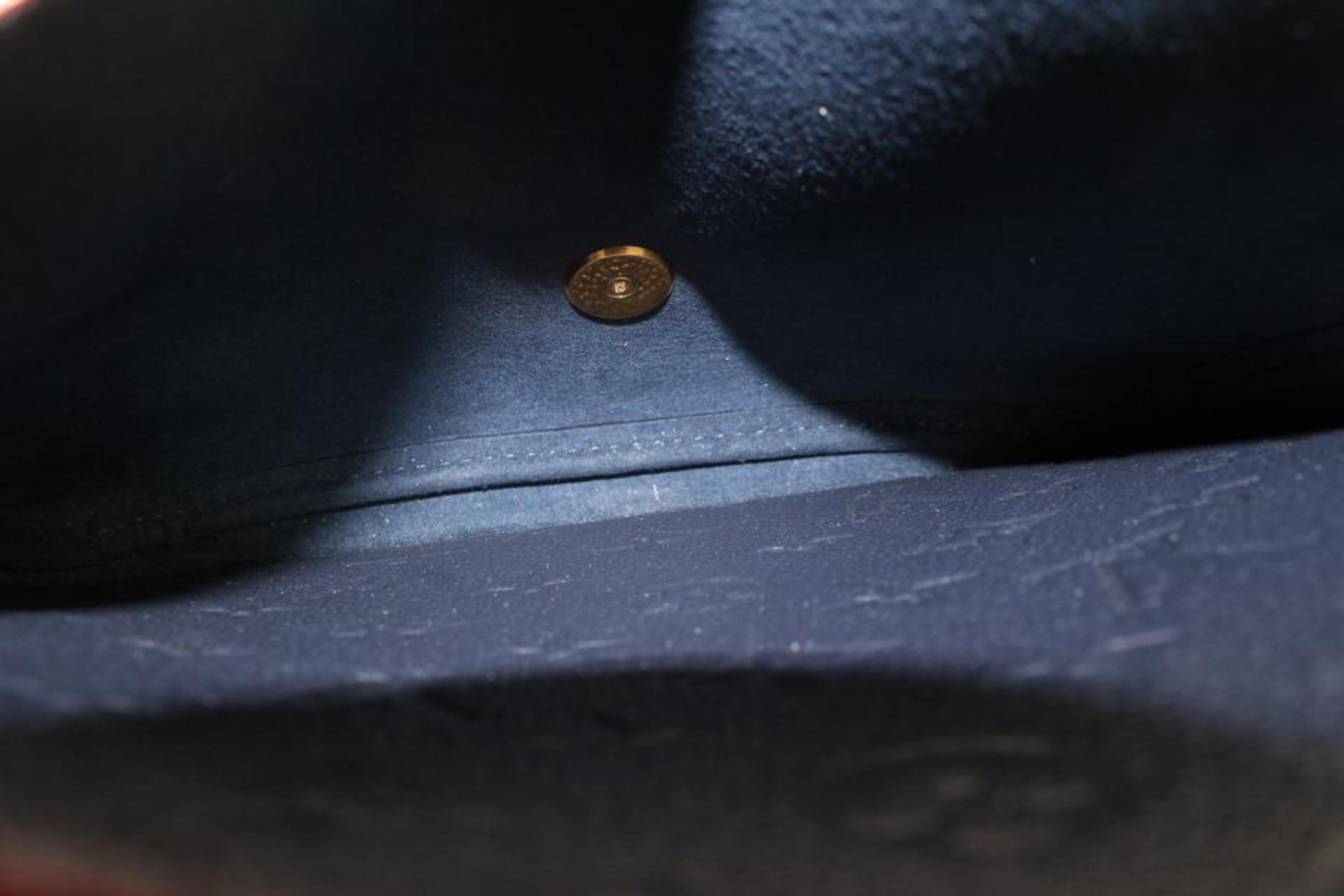 Louis Vuitton Navy Monogram Leather Empreinte Marignan 2way Padlock Bag s126lv59 3