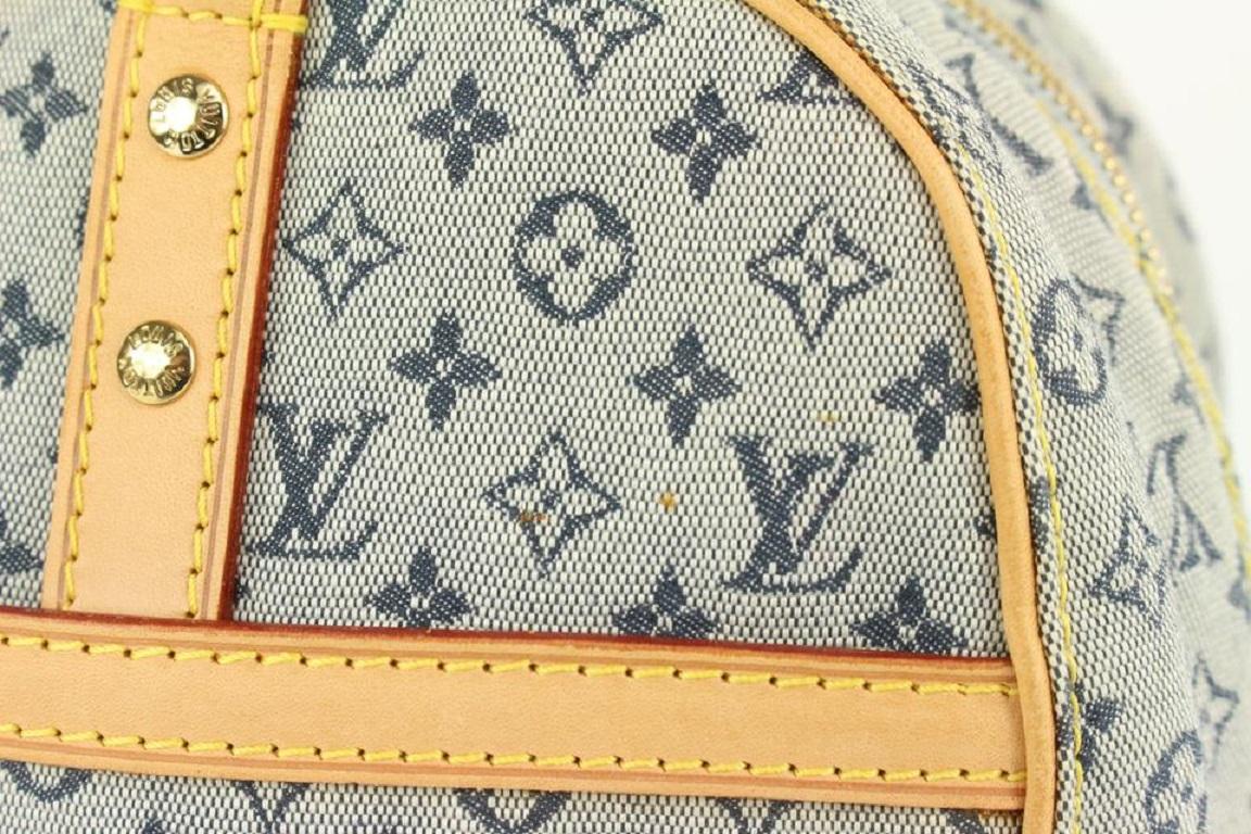 Louis Vuitton Navy Monogram Mini Lin Marie Boston 1013lv13 For Sale 5