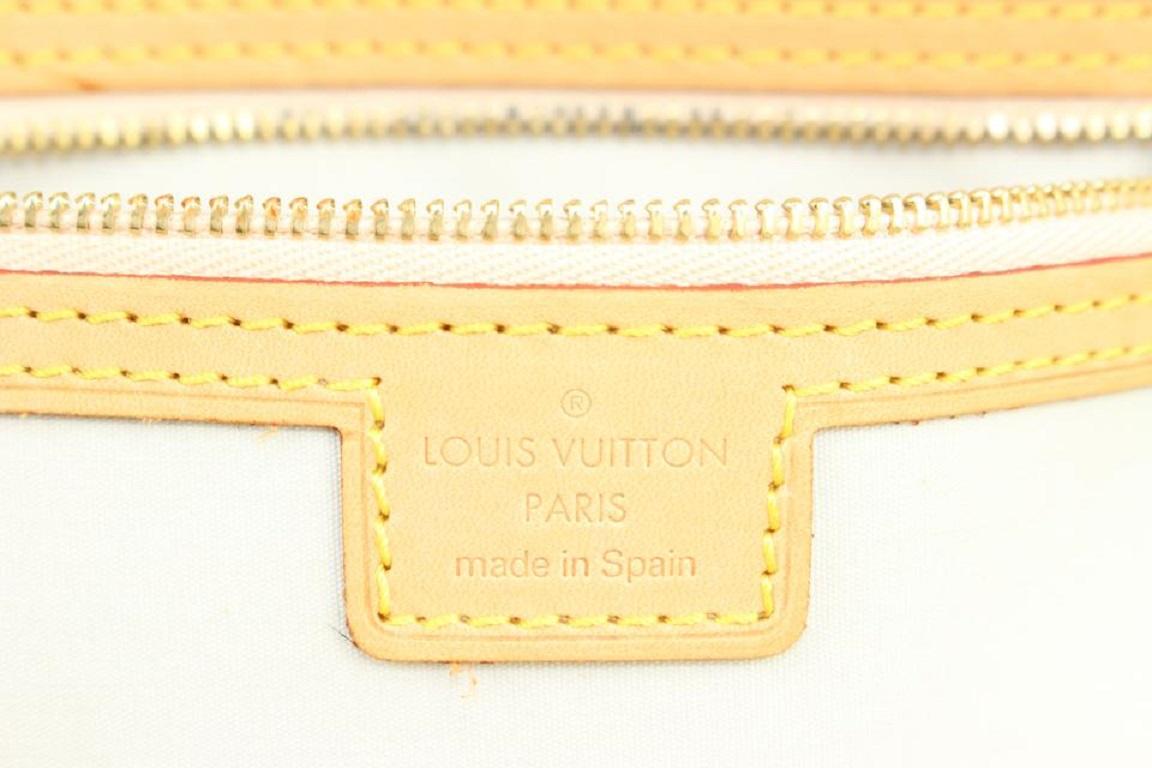 Beige Louis Vuitton Navy Monogram Mini Lin Marie Boston 1013lv13 For Sale
