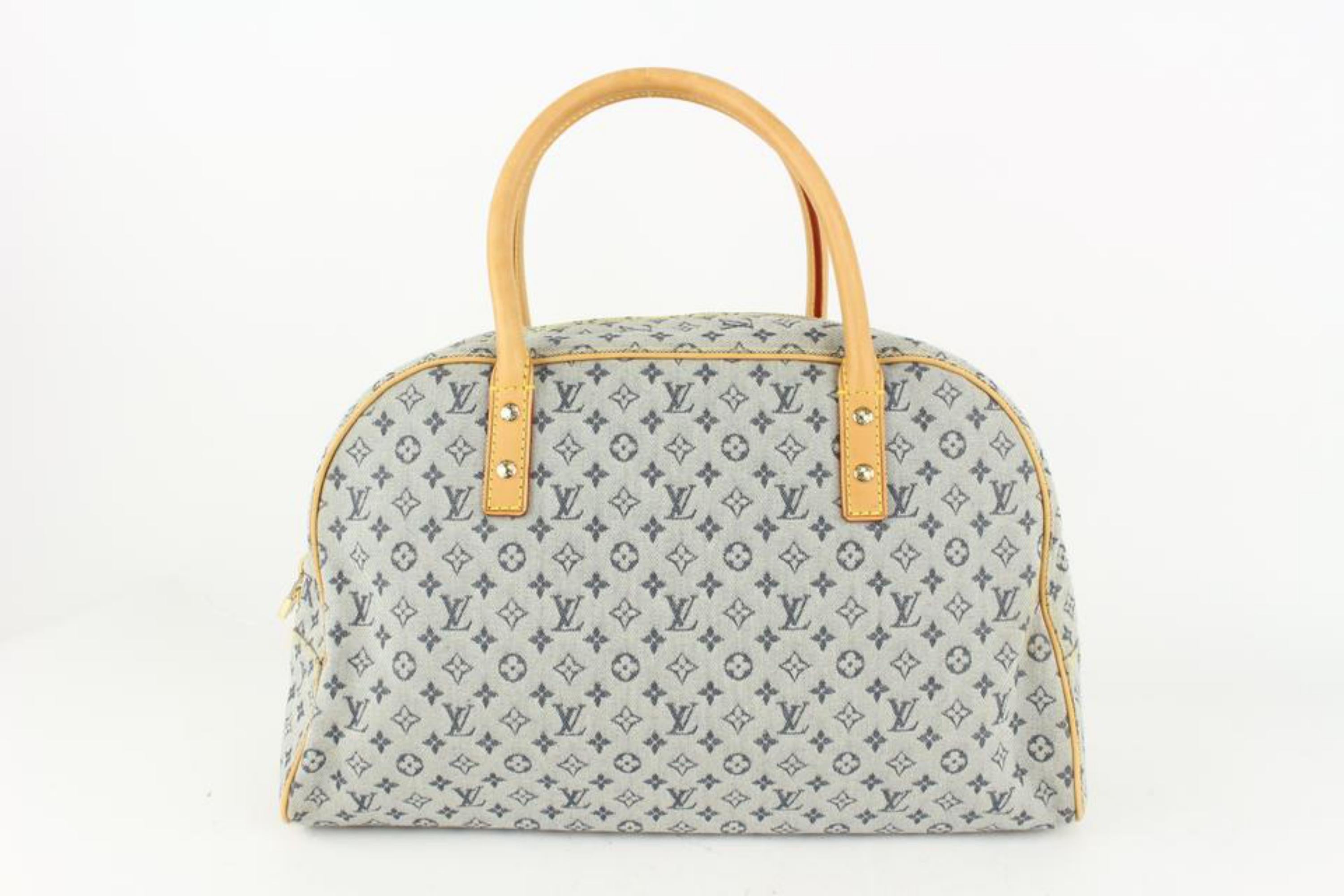 Women's Louis Vuitton Navy Monogram Mini Lin Marie Boston 1013lv13 For Sale