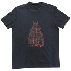 Louis Vuitton Navy ( Rare ) Trunk 216673 Tee Shirt