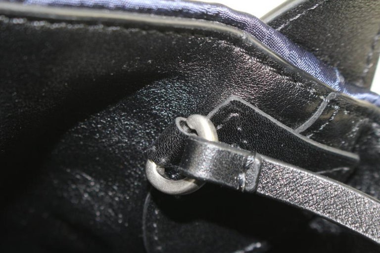 Louis Vuitton Navy Sequin Spotlight NN14 Bucket Bag with Pouch 84lv225s