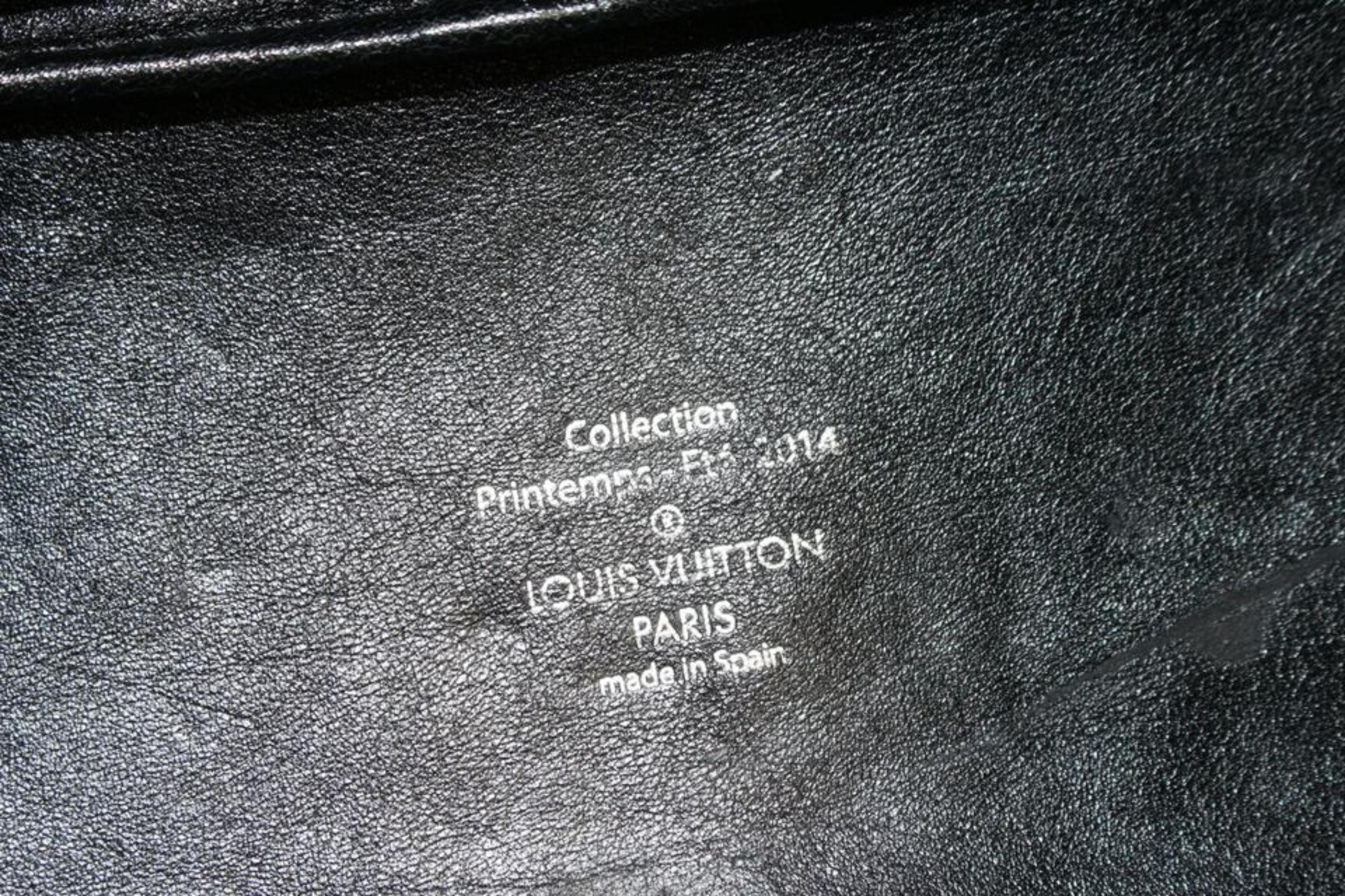 Louis Vuitton Navy Pailletten Spotlight NN14 Bucket Bag mit Beutel 84lv225s im Angebot 3