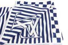 Louis Vuitton Navy Stripe LV Graphical Beach Towel 82LZ525S