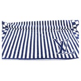 Louis Vuitton Navy Stripe LV Graphical Beach Towel 82LZ525S – Bagriculture