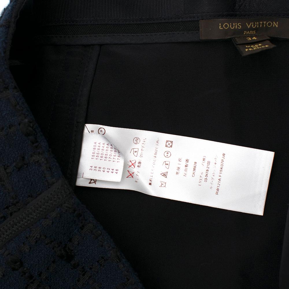 Women's Louis Vuitton Navy Tweed Miniskirt Size US 0-2