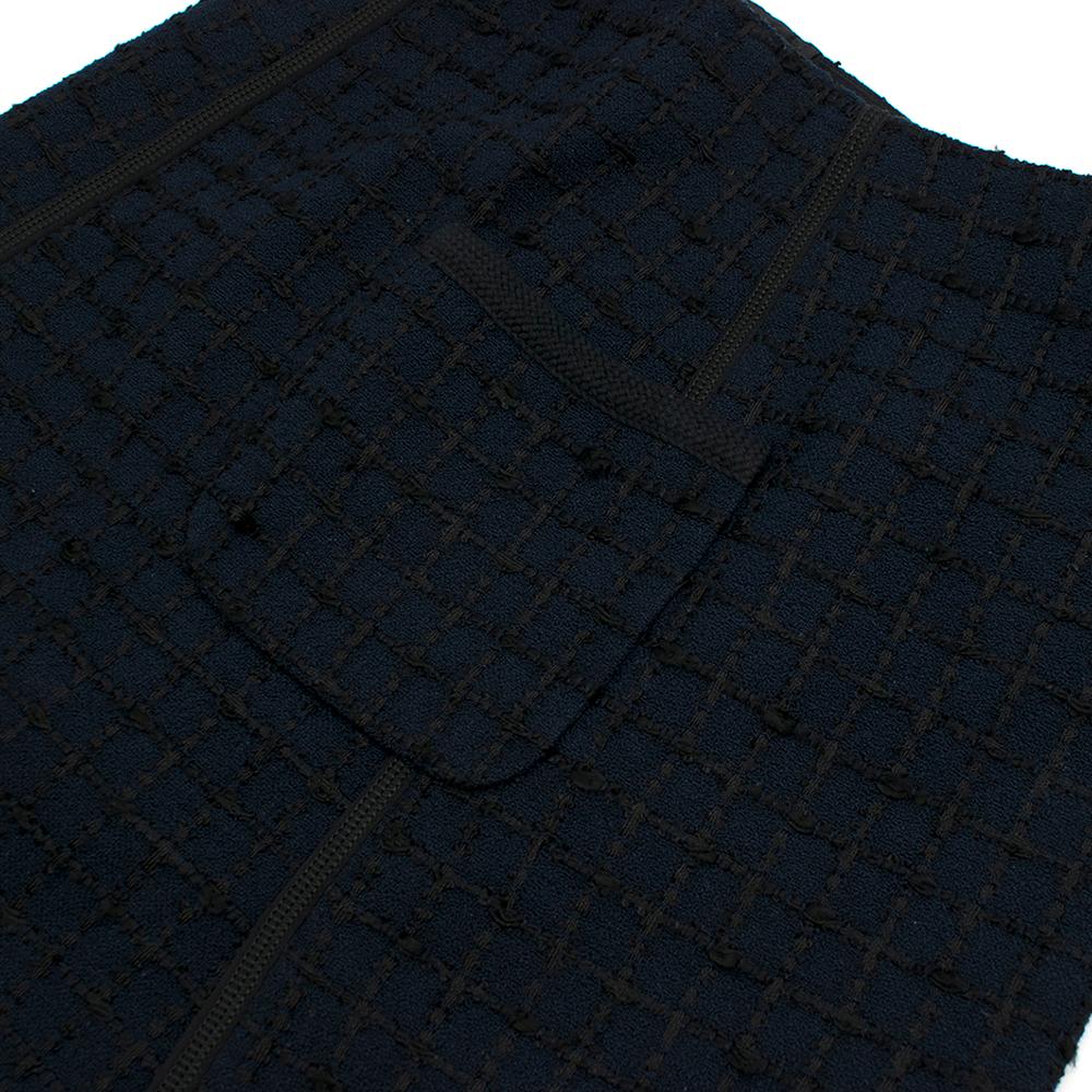 Louis Vuitton Navy Tweed Miniskirt Size US 0-2 2