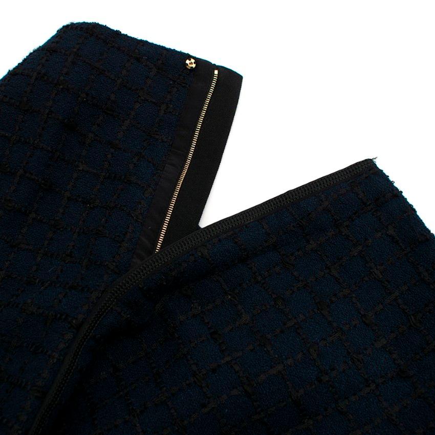 Louis Vuitton Navy Tweed Miniskirt - Size US4 For Sale 1