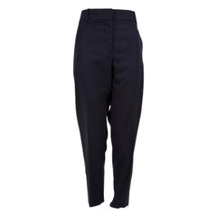 Louis Vuitton Navy Wool Zipped Cuff Slim Trousers Size XXL
