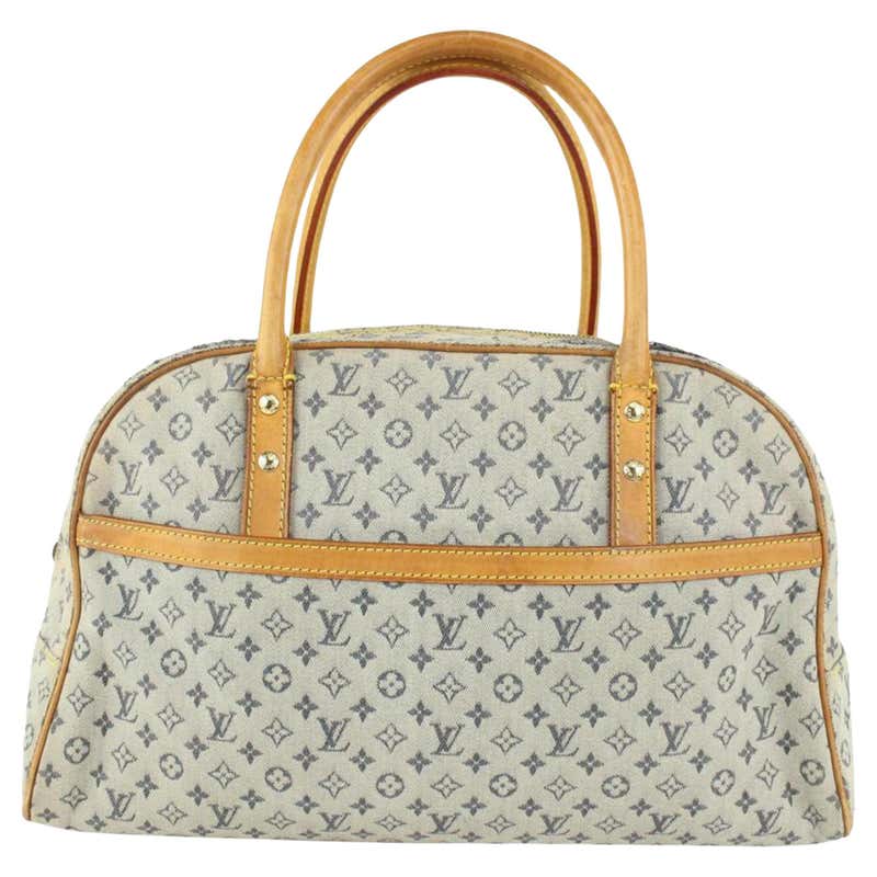 Louis Vuitton Navy x Grey Mini Lin Marie Boston Dome Bag 1013lv2 For ...