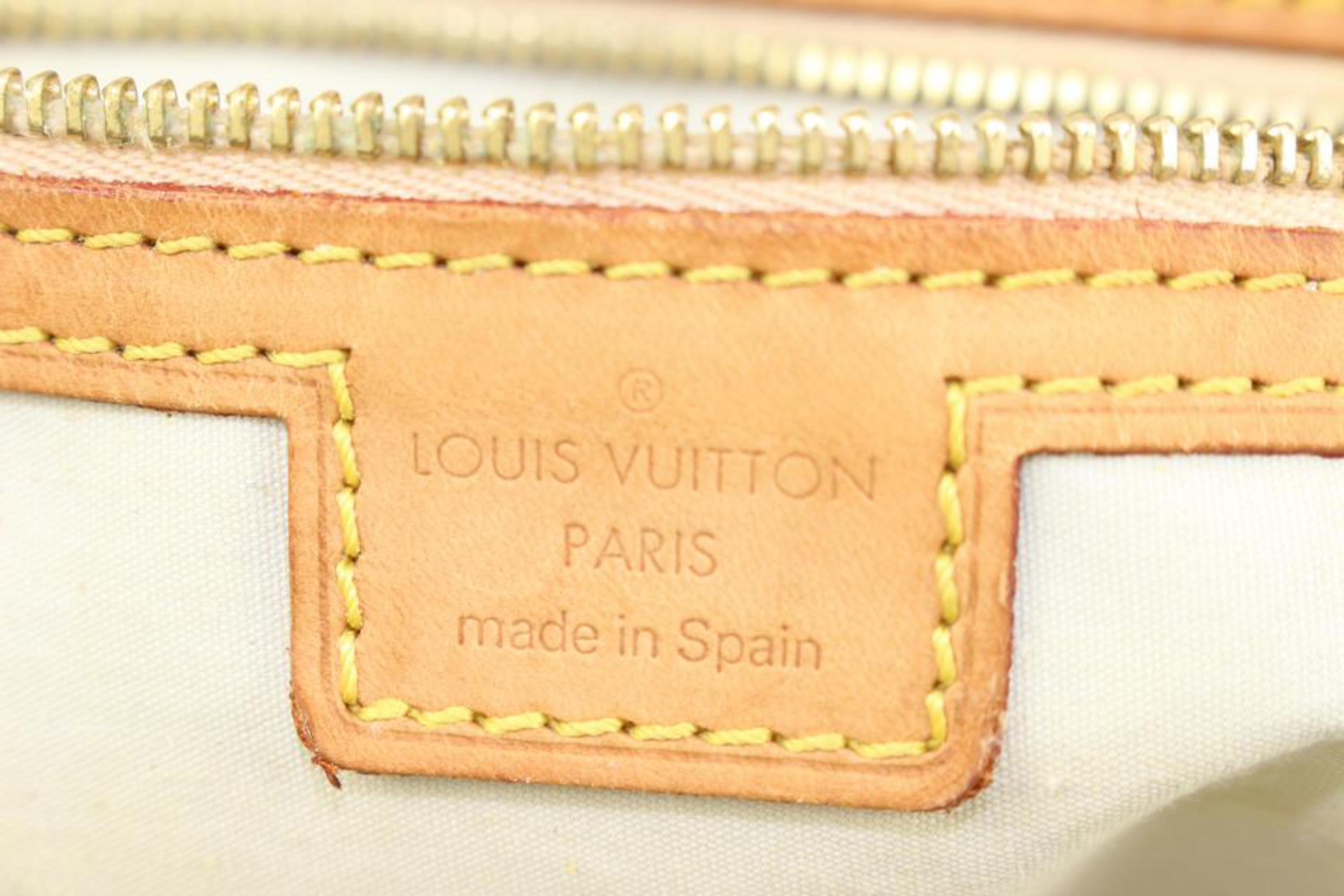 Louis Vuitton Navy x Grey Monogram Mini Lin Marie Boston Bag 1LV112 For Sale 5
