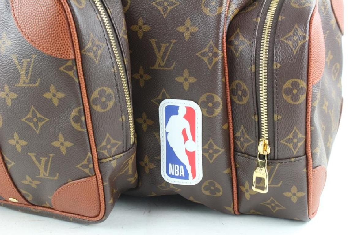 Brown Louis Vuitton NBA Basketball Athletisme Keepall Bandouliere Duffle Bag Strap For Sale