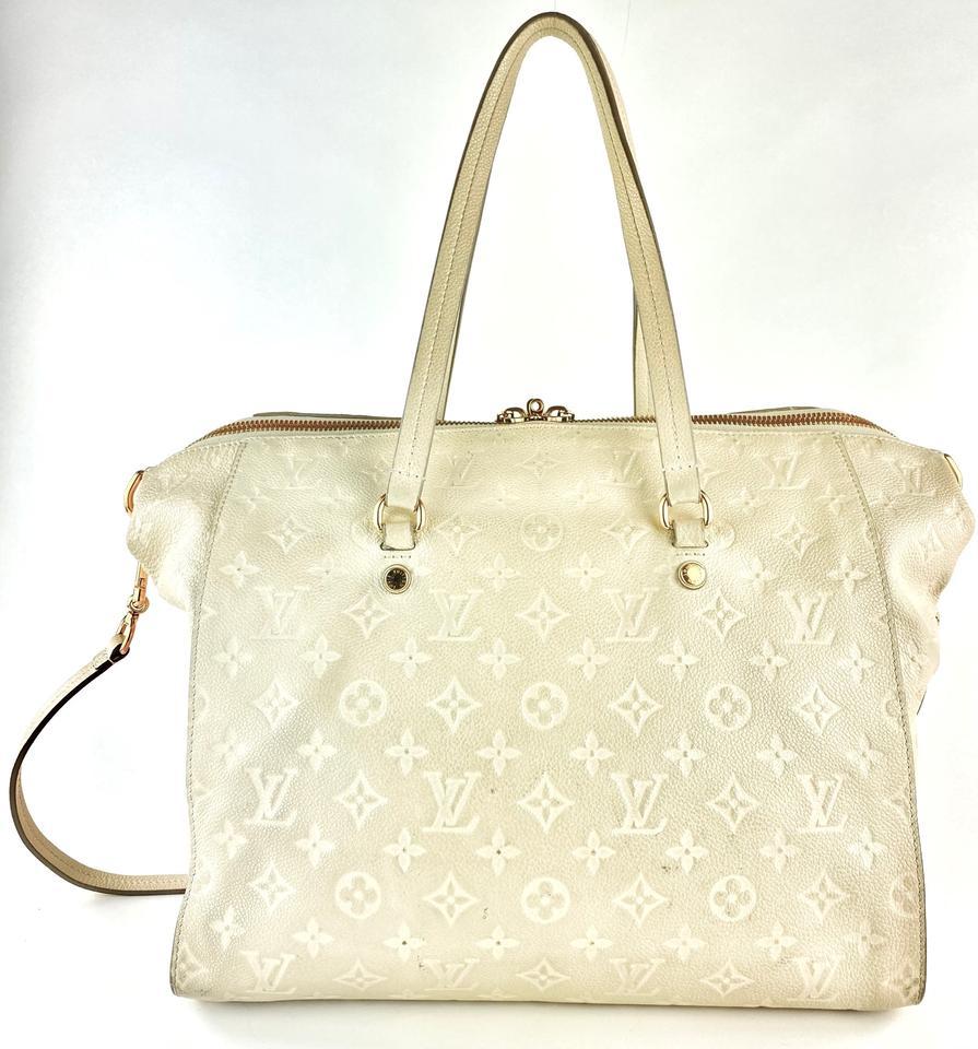 Louis Vuitton Neige Ivory Empreinte Leather Lumineuse PM 2way Bag 29LV713 For Sale 1