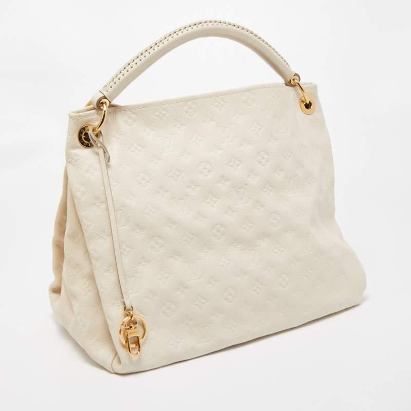 Women's Louis Vuitton Neige Monogram Empreinte Leather Artsy MM Bag