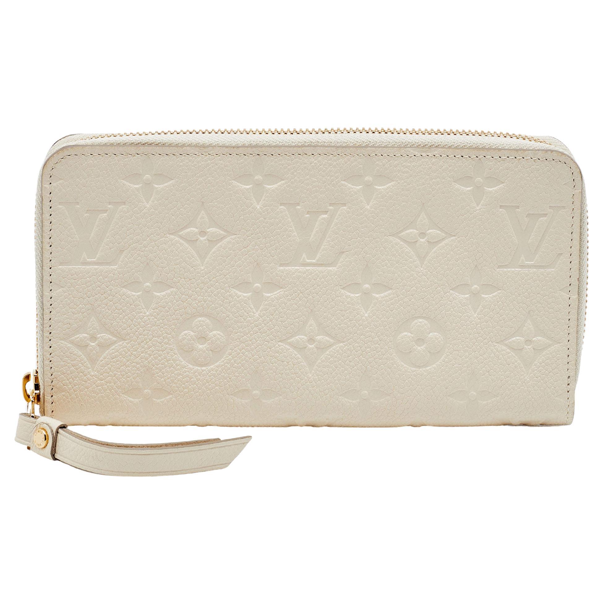 Louis Vuitton Neige Monogram Empreinte Leather Secret Long Wallet