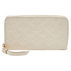 Used Louis Vuitton Neige Monogram Empreinte Leather Secret Long Wallet