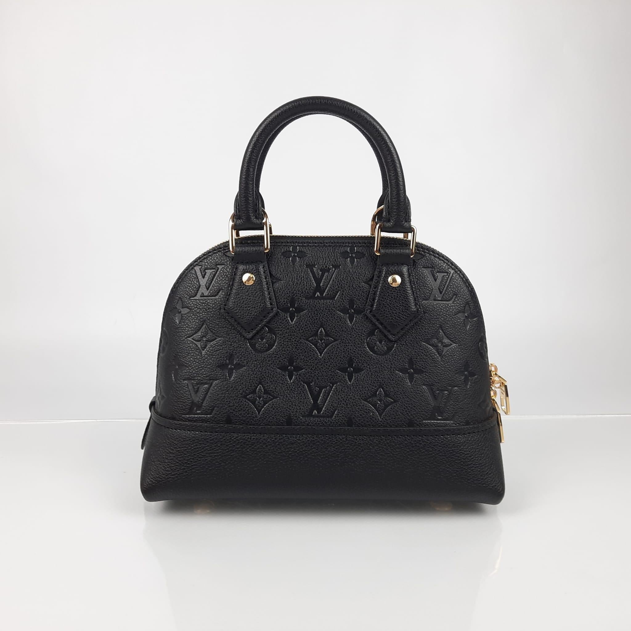Louis Vuitton Néo Alma BB Monogram Empreinte Leather Black For Sale at 1stDibs neo alma bb