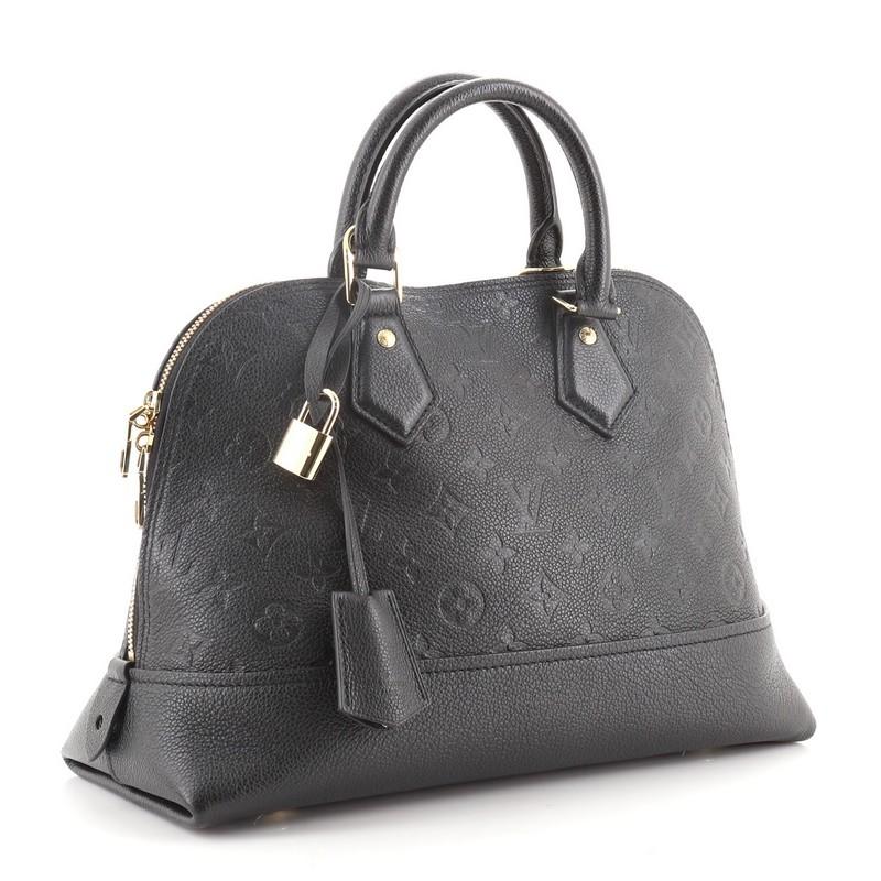 Gray Louis Vuitton Neo Alma Handbag Monogram Empreinte Leather PM