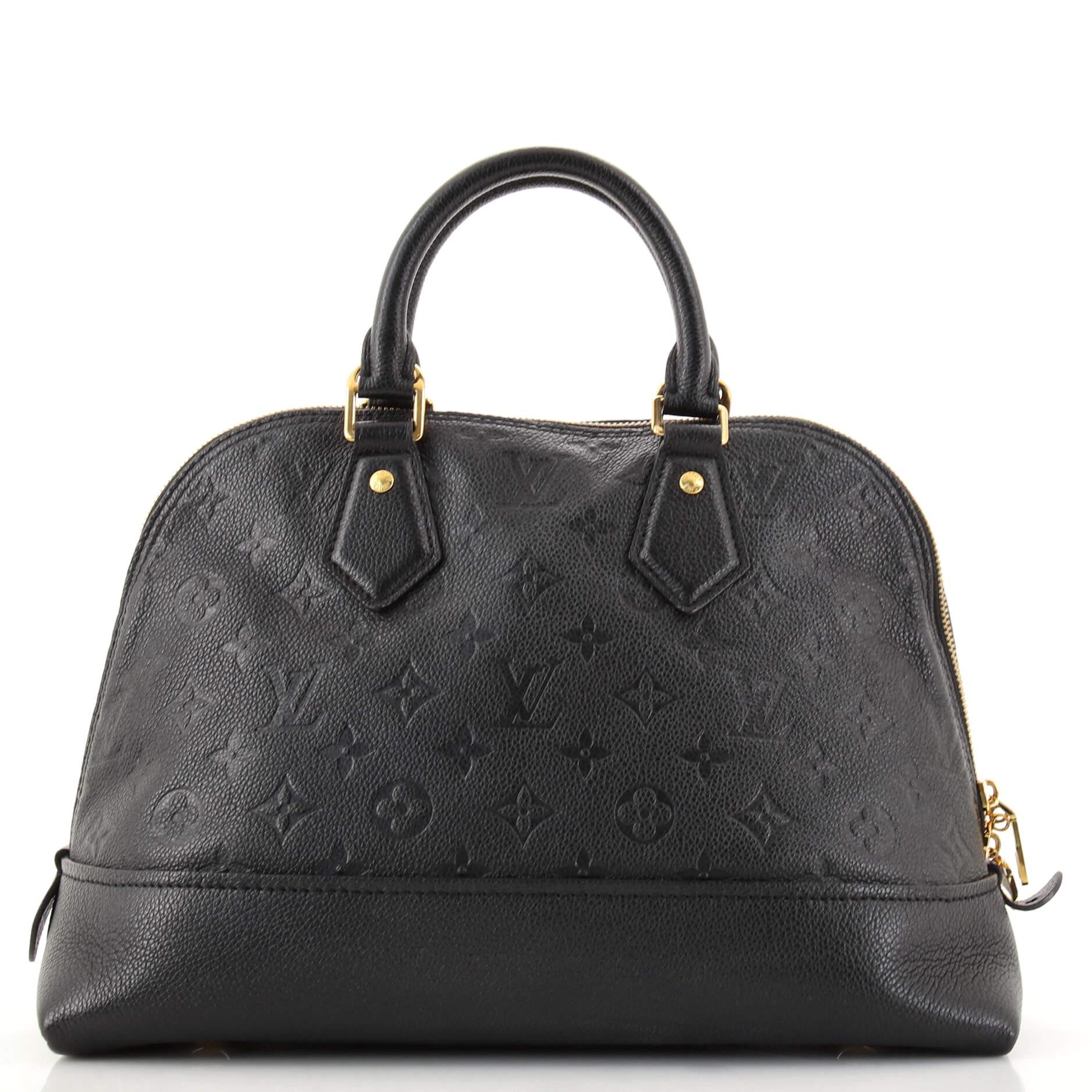 Black Louis Vuitton Neo Alma Handbag Monogram Empreinte Leather PM