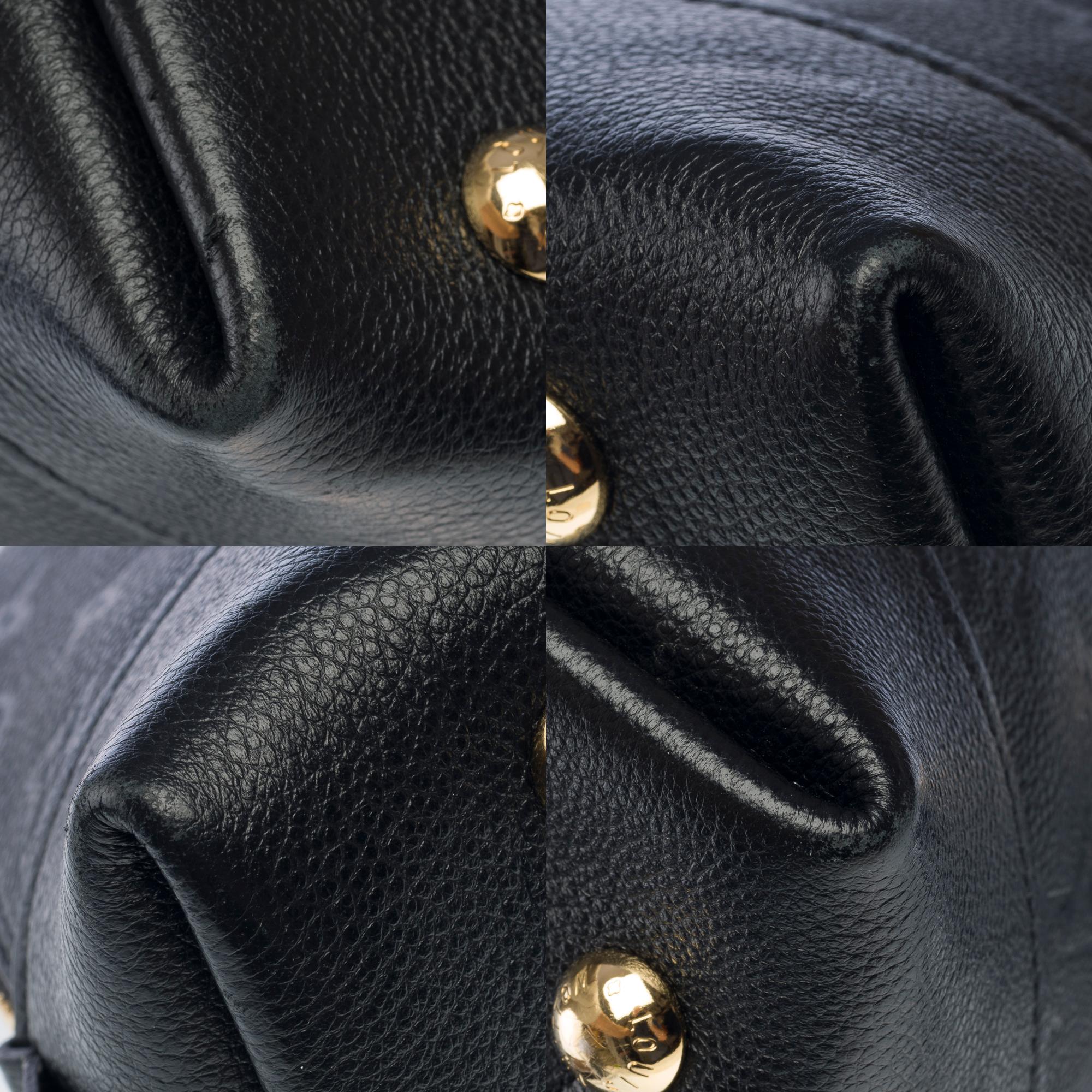 Louis Vuitton Néo Alma Handtaschenriemen aus schwarzem Kalbsleder mit Monogramm , GHW im Angebot 7