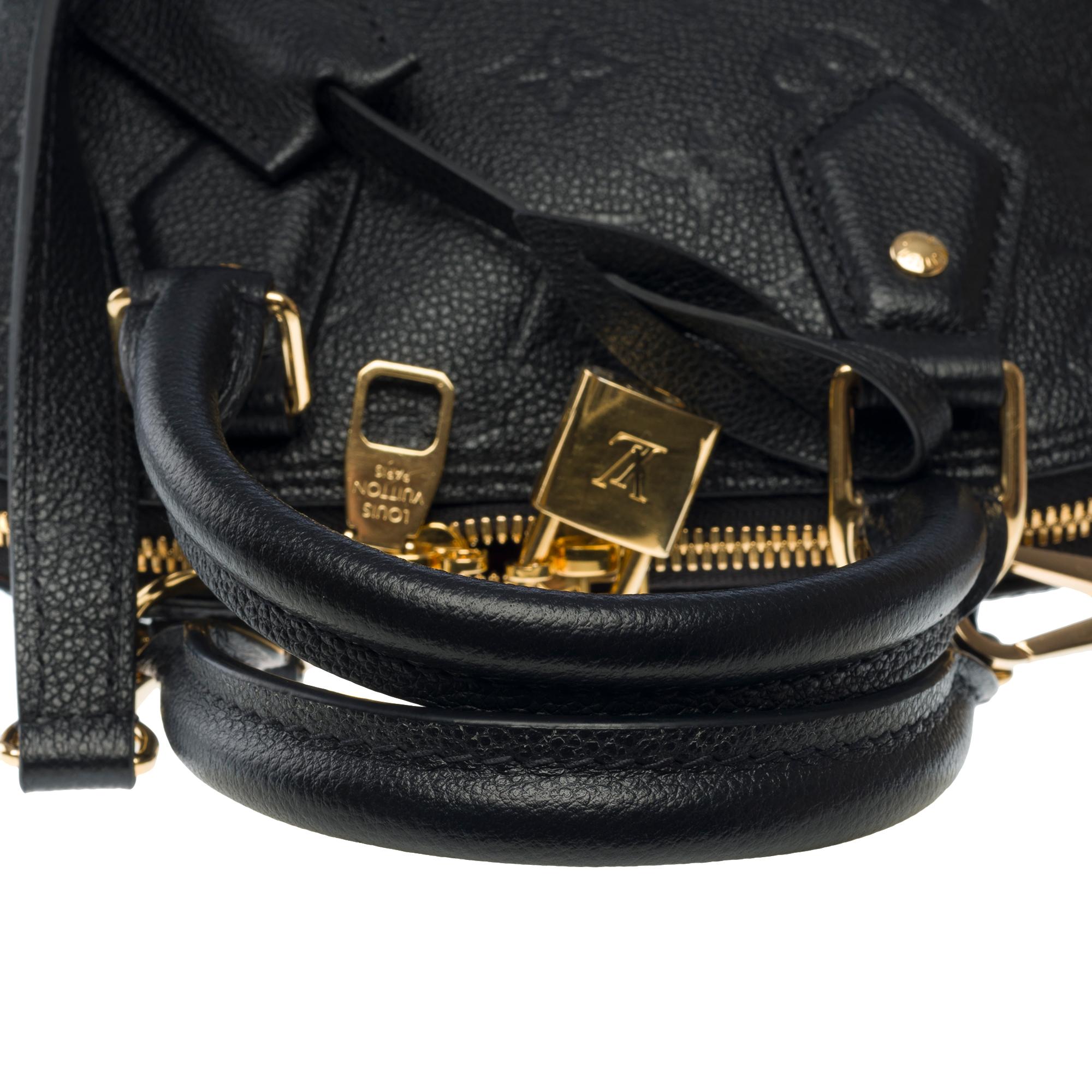 Louis Vuitton Néo Alma Handtaschenriemen aus schwarzem Kalbsleder mit Monogramm , GHW im Angebot 5