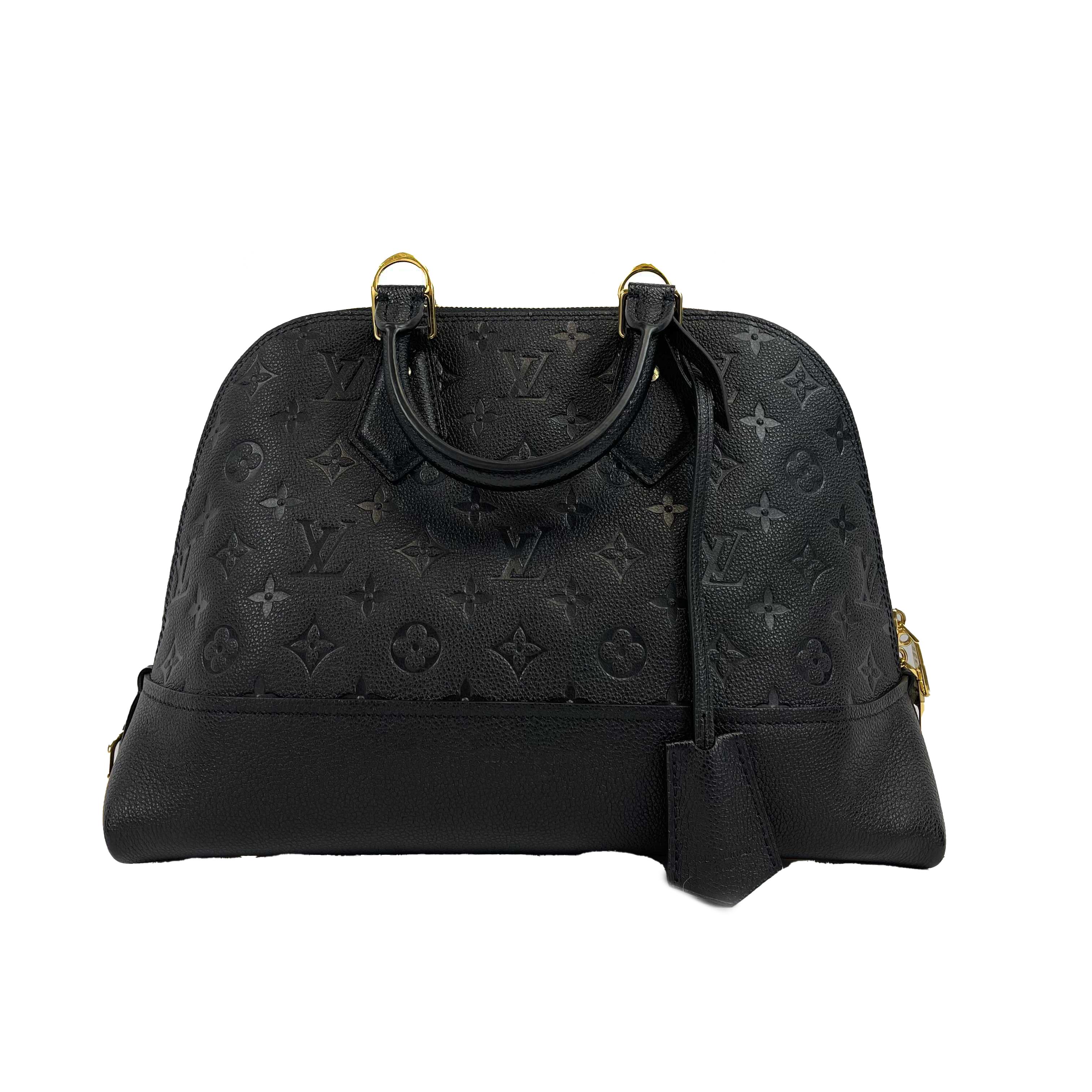 Louis Vuitton - Neo Alma PM Monogram Empreinte Leather Top Handle Shoulder Bag
Measurements

Width: 13.8 in / 35.052 cm
Height: 9.1 in / 23.114 cm
Depth: 5.9 in / 14.986 cm
Strap Drop: 16.5 in / 41.91 cm
Handle Drop: 3.5 in / 8.89 cm
Details

Made
