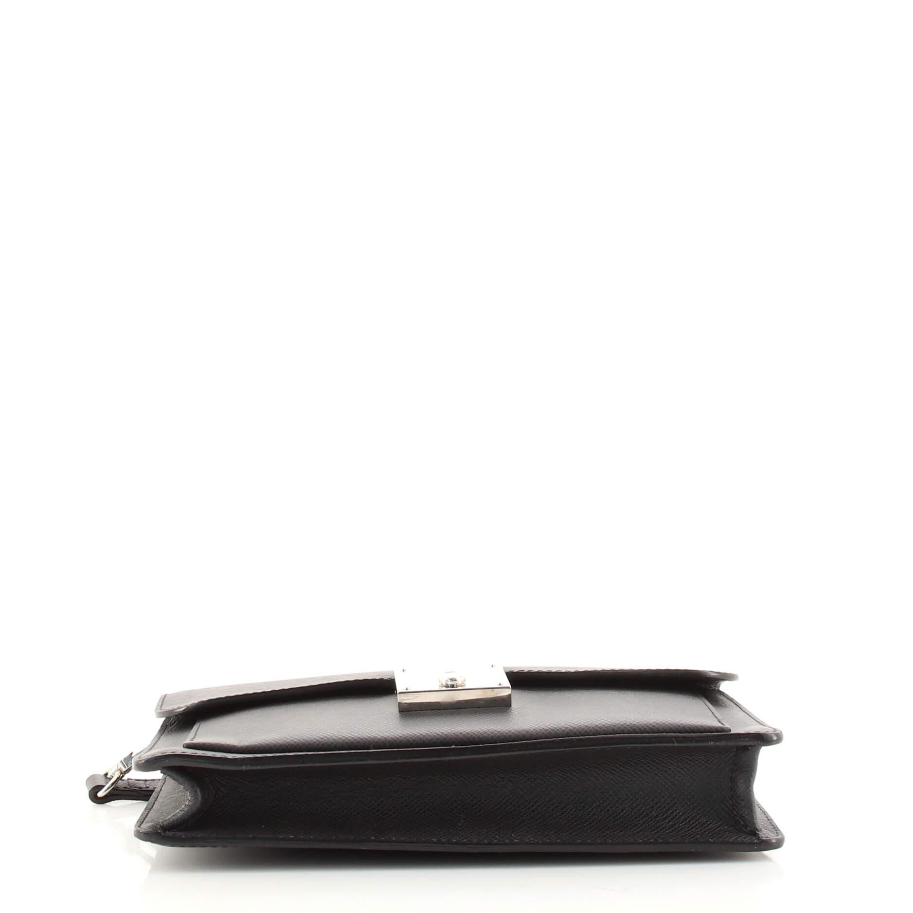 Women's or Men's Louis Vuitton Neo Belaia Clutch Taiga Leather