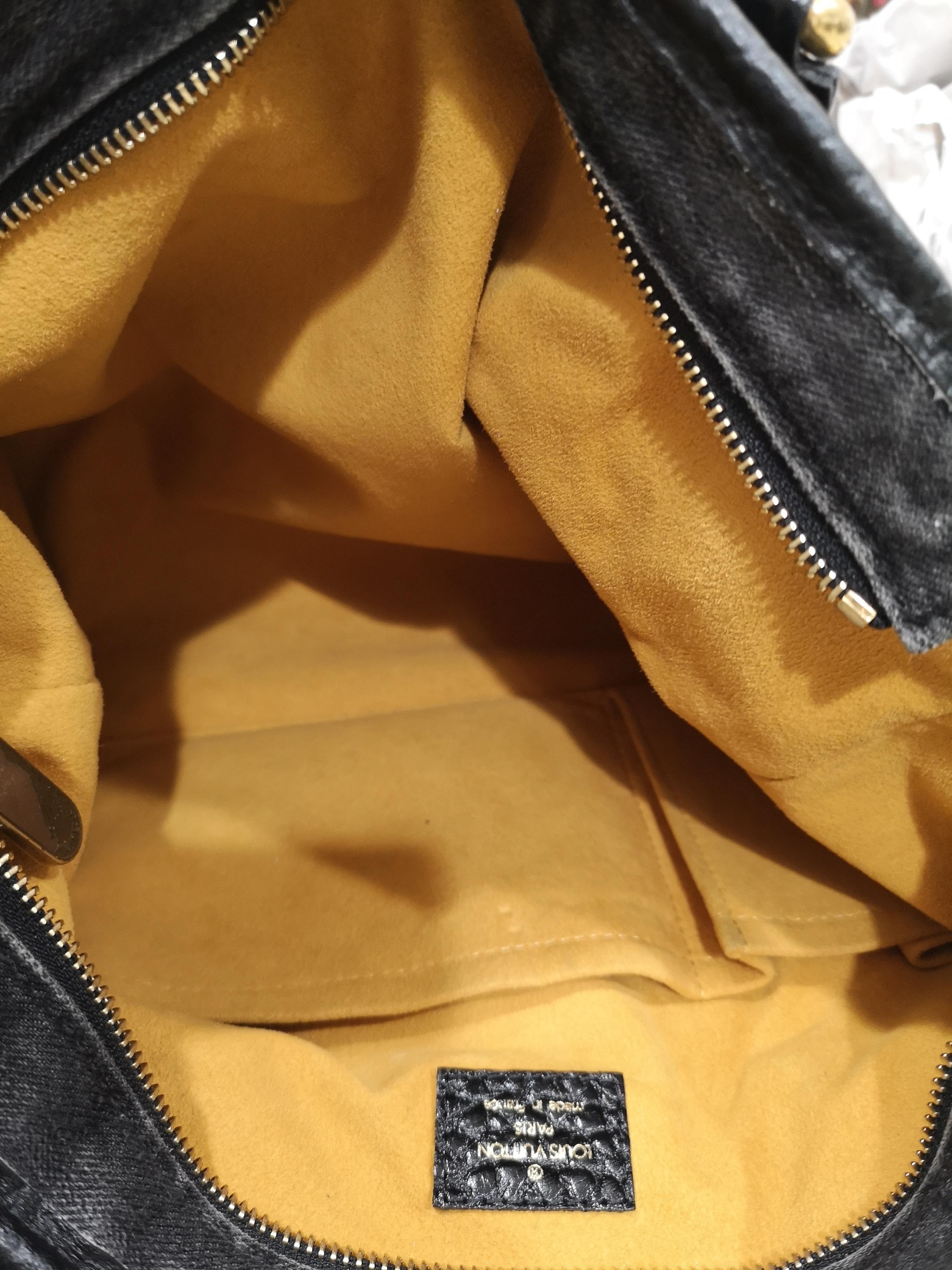 Louis Vuitton Neo Cabby Gm Black Denim Monogram Shoulder Handle Bag 7