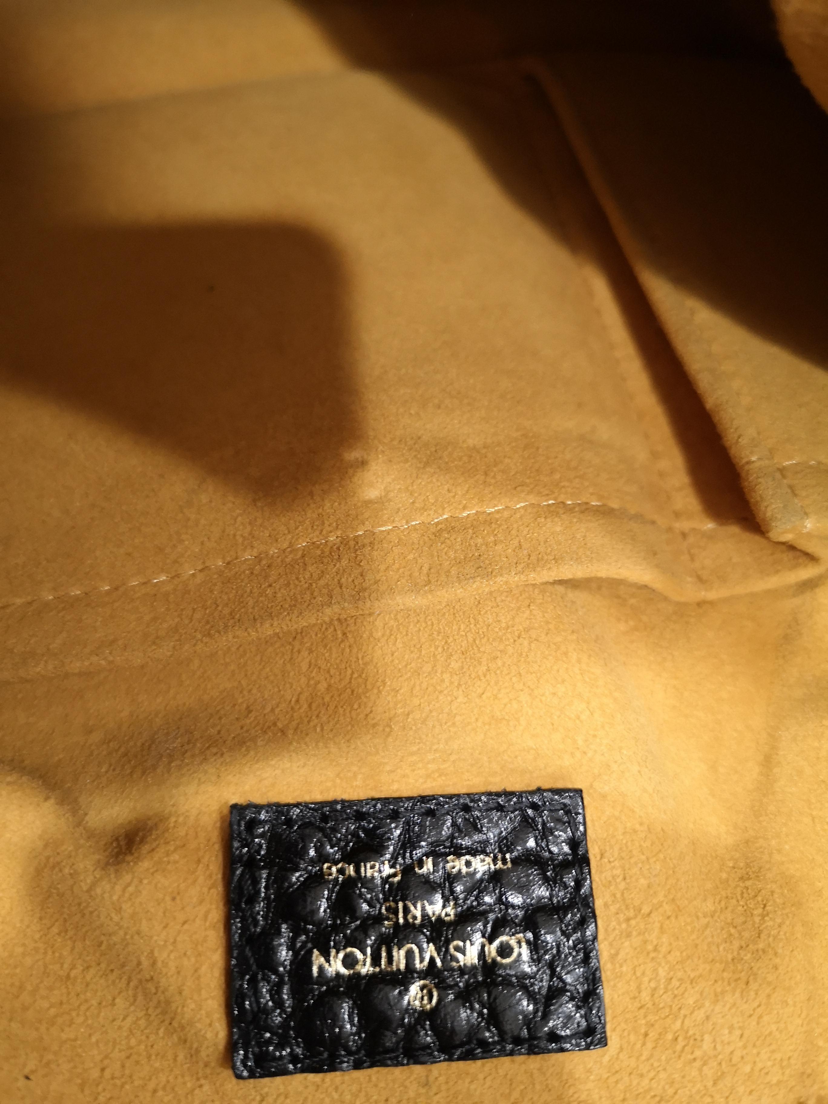 Louis Vuitton Neo Cabby Gm Black Denim Monogram Shoulder Handle Bag 8