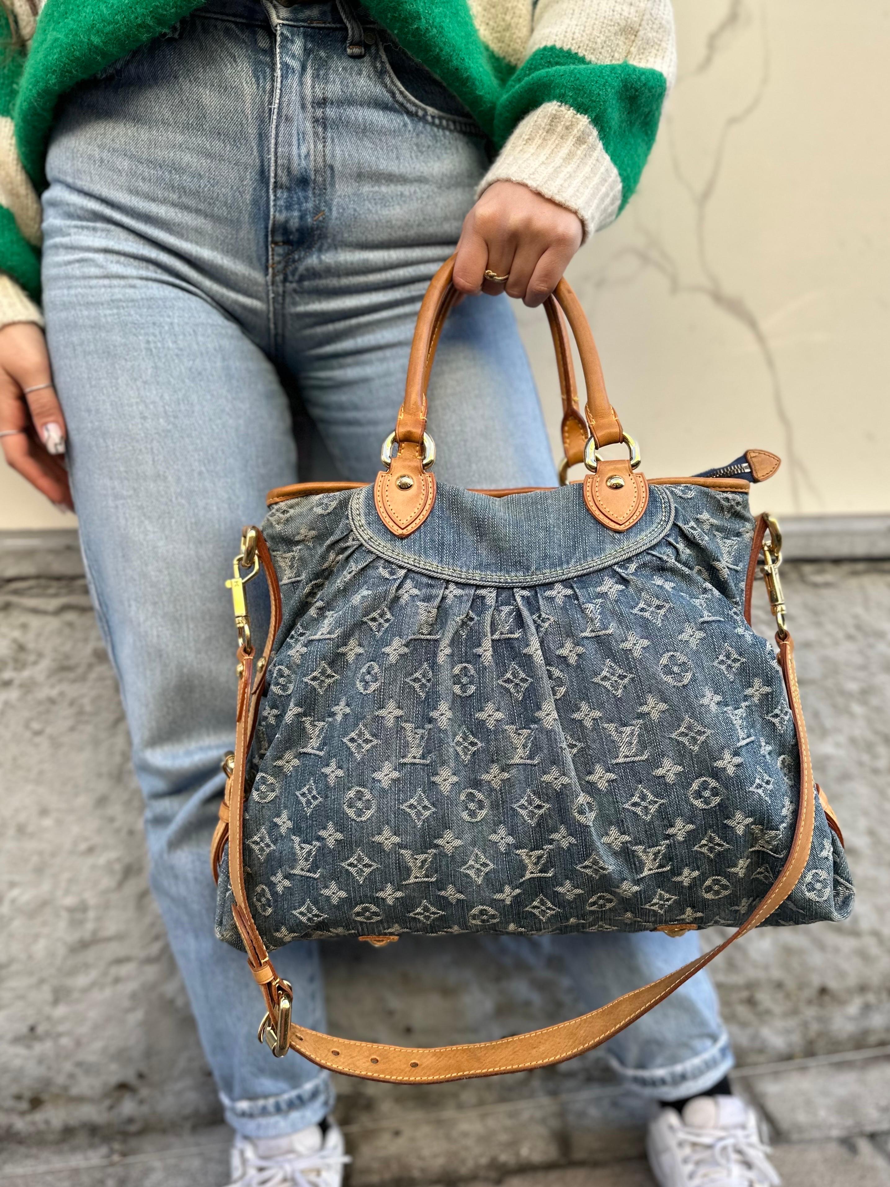 Louis Vuitton Neo Cabby GM Denim Top Handle Bag 9