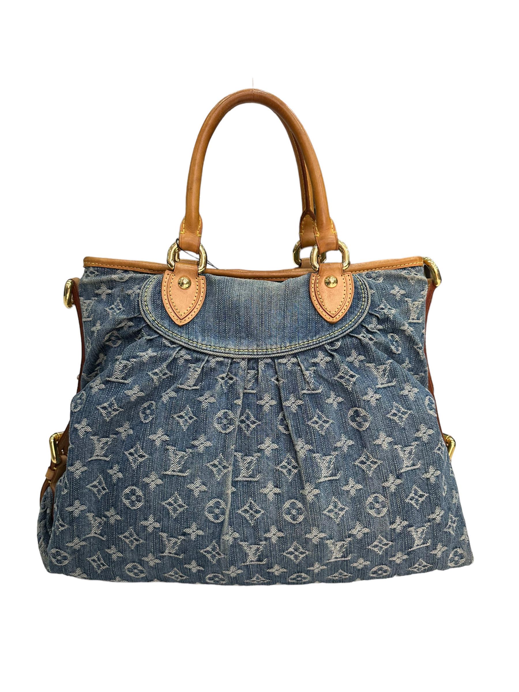 Women's Louis Vuitton Neo Cabby GM Denim Top Handle Bag