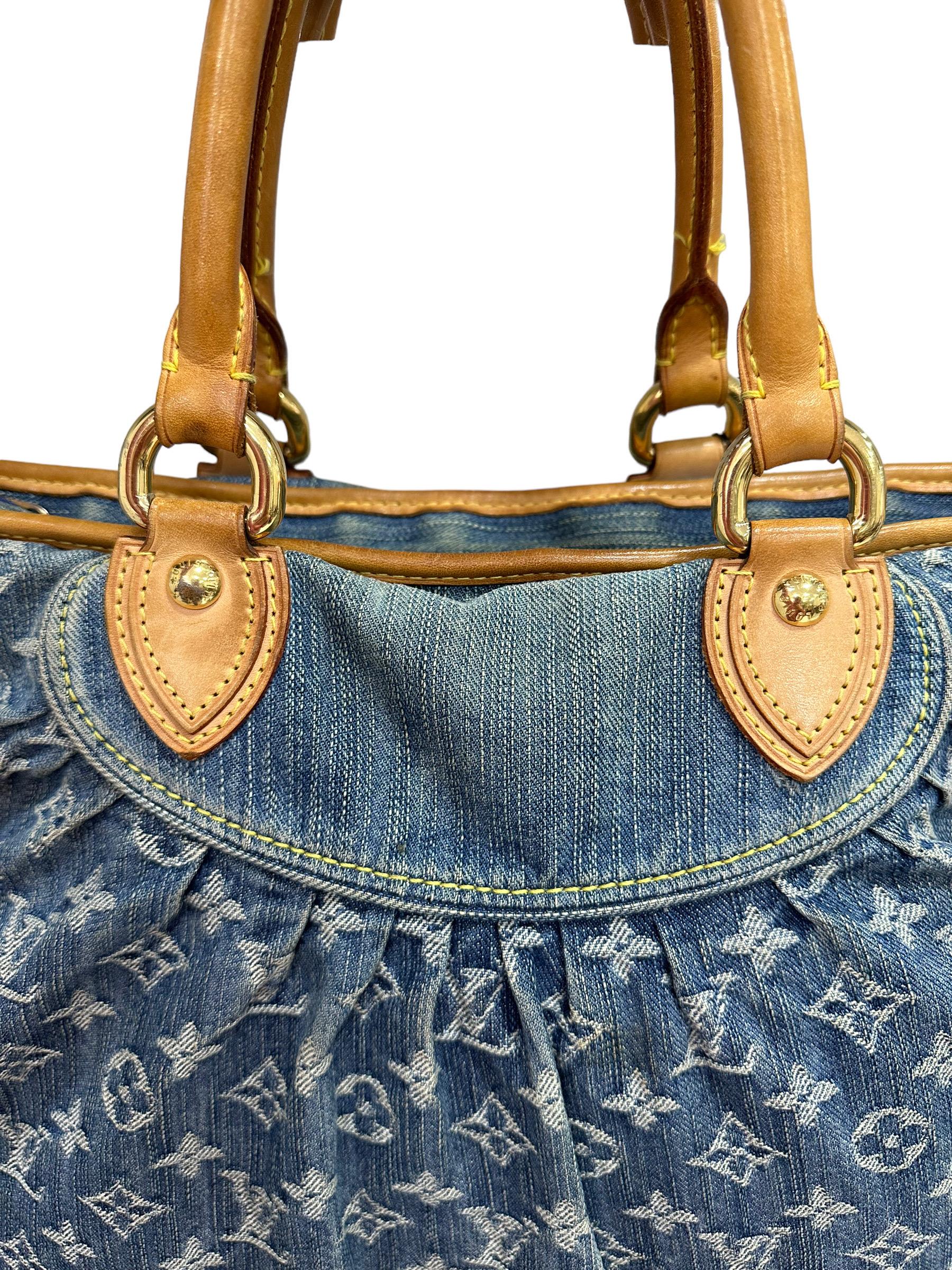 Louis Vuitton Neo Cabby GM Denim Top Handle Bag 4